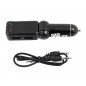 Modulator radio FM auto, 2 MP3/WMA, 2 intrari USB, reducere zgomot, 10 x 8 x 3,5cm, negru