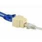 Splitter cabluri retea RJ45, 2 porturi, pini placati cu aur, 3,3 x 2,4 x 3cm, bej Splitter cabluri retea RJ45, 2 porturi, pini placati cu aur, 3,3 x 2,4 x 3cm, bej