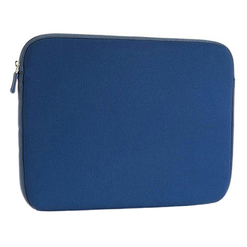 Geanta laptop 13inch, fermoar inchidere, neopren, 33 x 24 x 1,7 cm, albastru