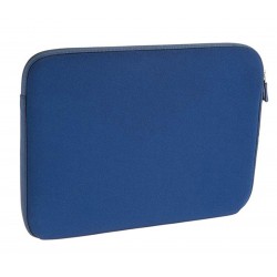 Geanta laptop 13inch, fermoar inchidere, neopren, 33 x 24 x 1,7  cm, albastru