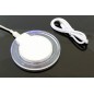Incarcator telefon wireless, fast charge, indicator led, 5W, 1A, 5V, 85g, 9,6 x 0,7cm, alb Incarcator telefon wireless, fast charge, indicator led, 5W, 1A, 5V, 85g, 9,6 x 0,7cm, alb