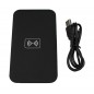Incarcator telefon wireless, fast charge, indicator led, 5W, 1A, 5V, 85g, 15,5 x 8,5cm, negru