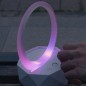 Boxa wireless portabila RGB, Bluetooth 5.0, intrare USB, 1500mAh, 80Hz - 20KHz, 85dB, 3000K, 1A, 3W, 5V, 18 x 11 x 11cm, alb Boxa wireless portabila RGB, Bluetooth 5.0, intrare USB, 1500mAh, 80Hz - 20KHz, 85dB, 3000K, 1A, 3W, 5V, 18 x 11 x 11cm, alb