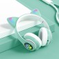 Casti audio wireless RGB pisica, radio FM incorporat, microSD, intrare USB, bluetooth 5.0, 50Hz-20kHz, 108dB, 16Ω, albastru Casti audio wireless RGB pisica, radio FM incorporat, microSD, intrare USB, bluetooth 5.0, 50Hz-20kHz, 108dB, 16Ω, albastru