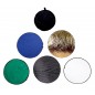 Set 5 Blende foto, diametru 60 cm, reflexie/difuzie, cu difuzor, husa inclusa, multicolor Set 5 Blende foto, diametru 60 cm, reflexie/difuzie, cu difuzor, husa inclusa, multicolor