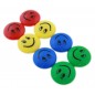 Magneti frigider smiley-face, 8buc, 40mm, multicolor