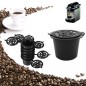 Capsule cafea reutilizabile, 5buc, filtru otel, 8g, 2,5 x 3,6cm, negru