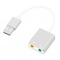 Placa de sunet externa, efect sunet stereo 7.1, 3 x 2,5 x 1cm, gri Placa de sunet externa, efect sunet stereo 7.1, 3 x 2,5 x 1cm, gri