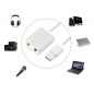 Placa de sunet externa, efect sunet stereo 7.1, 3 x 2,5 x 1cm, gri Placa de sunet externa, efect sunet stereo 7.1, 3 x 2,5 x 1cm, gri