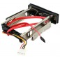 Rack HDD SATA, spatiu montare: 3,5inch, tampoane cauciuc, chei incluse, 331g, 57cm, argintiu/negru