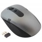 Mouse optic fara fir 800/1600 DPI, intrare USB, forma ergonomica, functie standby, 10,1 x 6,5 x 3,5cm, gri/negru