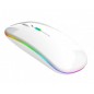 Mouse optic RGB fara fir 1000/1200/1600 DPI, intrare USB, forma ergonomica, 11 x 6 x 2,5cm, alb