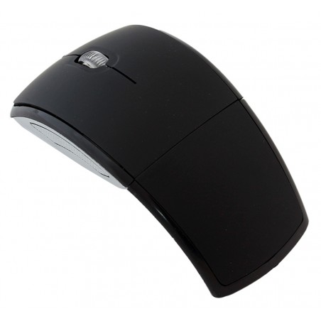 Mouse optic pliabil fara fir, forma ergonomica, intrare USB, 1200DPI, 11 x 6 x 3,5cm, negru