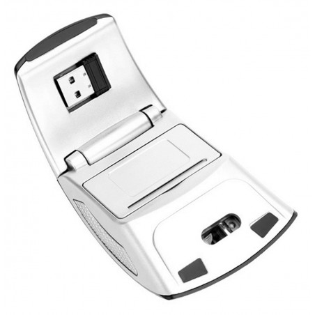 Mouse optic pliabil fara fir, forma ergonomica, intrare USB, 1200DPI, 11 x 6 x 3,5cm, gri