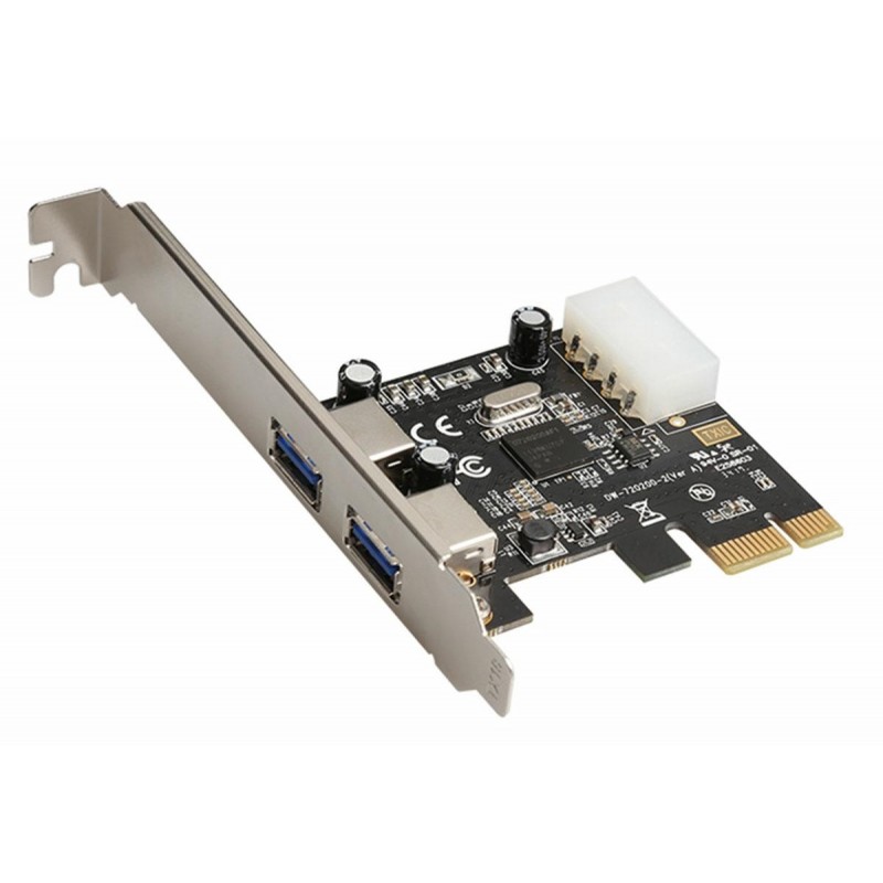 Adaptor card PCI-e USB 3.0, 2 porturi, negru/argintiu