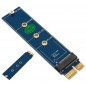Adaptor SSD M.2 NVMe la PCI Express x1, universal, albastru Adaptor SSD M.2 NVMe la PCI Express x1, universal, albastru