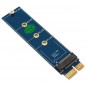 Adaptor SSD M.2 NVMe la PCI Express x1, universal, albastru Adaptor SSD M.2 NVMe la PCI Express x1, universal, albastru