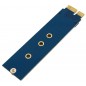 Adaptor SSD M.2 NVMe la PCI Express x1, universal, albastru