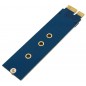 Adaptor SSD M.2 NVMe la PCI Express x1, universal, albastru Adaptor SSD M.2 NVMe la PCI Express x1, universal, albastru