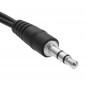 Cablu jack audio universal, player MP3, TV, DVD, consola, amplificatoare audio, lungime cablu 21cm, negru