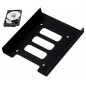 Adaptor HDD/SSD de la 2,5inch la 3,5inch, otel, negru