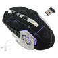 Mouse optic fara fir 1000/1200/1600 DPI, intrare USB, forma ergonomica, 122g, negru Mouse optic fara fir 1000/1200/1600 DPI, intrare USB, forma ergonomica, 122g, negru