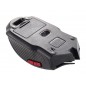 Mouse optic fara fir 800/1600 DPI, intrare USB, forma ergonomica, functie standby, 11,5 x 7,5 x 3,5cm, rosu/negru