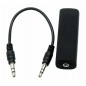 Izolator audio, jack 3,5mm, plastic, 6,2 x 2 x 2cm, negru