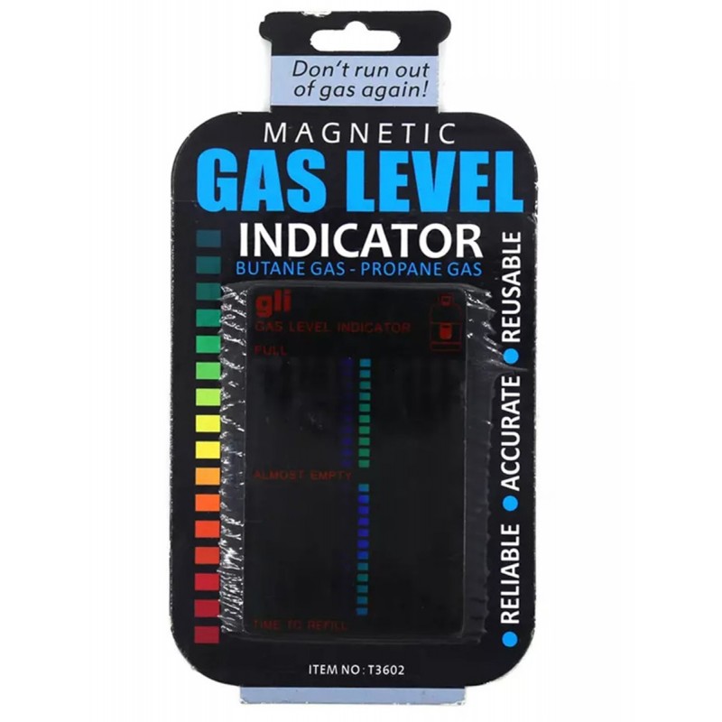 Indicator nivel gaz butelie, plastic/magnet, 10 x 6cm