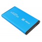 Suport HDD/SSD 2,5inch, cablu USB inclus, husa, otel, 13 x 7,5m x 1,3cm, albastru Suport HDD/SSD 2,5inch, cablu USB inclus, husa, otel, 13 x 7,5m x 1,3cm, albastru