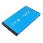 Suport HDD/SSD 2,5inch, cablu USB inclus, husa, otel, 13 x 7,5m x 1,3cm, albastru Suport HDD/SSD 2,5inch, cablu USB inclus, husa, otel, 13 x 7,5m x 1,3cm, albastru