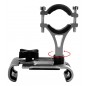 Suport telefon pentru bicicleta, clema prindere, metal, negru Suport telefon pentru bicicleta, clema prindere, metal, negru