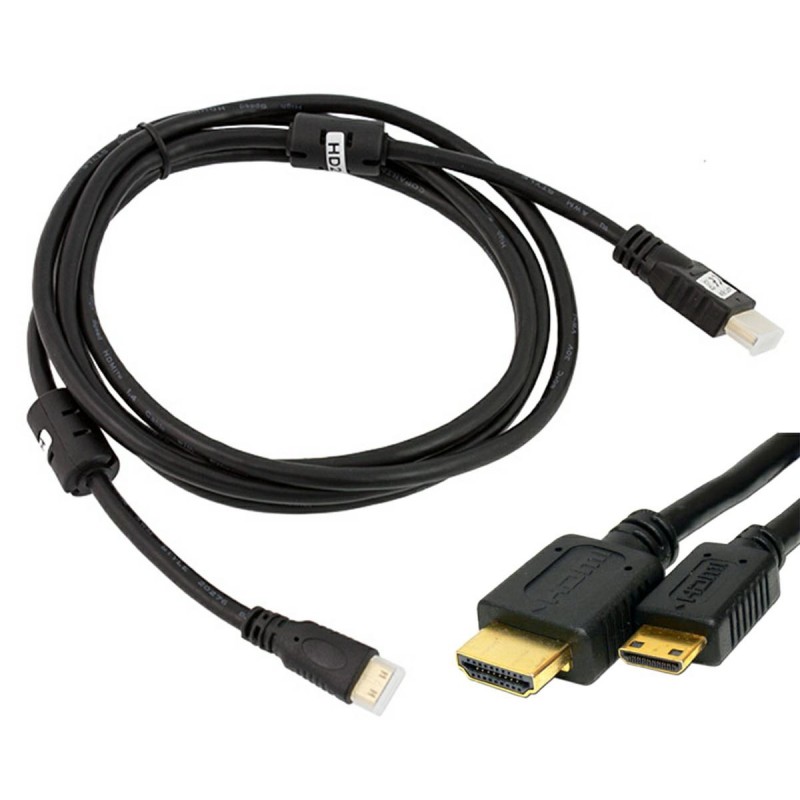 Cablu adaptor HDMI - Mini HDMI, full HD, 4K, izolatie exterioara, negru