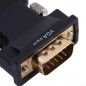 Convertor VGA D-SUB - HDMI 1.3, cablu jack inclus, full HD, 5V, negru