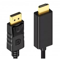 Cablu adaptor DP - HDMI, full HD, suport 3D, negru