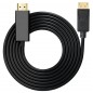 Cablu adaptor DP - HDMI, full HD, suport 3D, negru Cablu adaptor DP - HDMI, full HD, suport 3D, negru