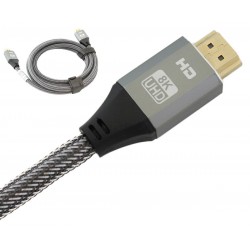 Cablu HDMI - HDMI 8K, 19 pini, suport HDR dinamic, suport 3D, 60Hz, negru