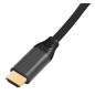 Cablu HDMI - HDMI 2.1, 19 pini, suport HDCP 2.2, suport 3D, 60Hz, 166g, negru Cablu HDMI - HDMI 2.1, 19 pini, suport HDCP 2.2, suport 3D, 60Hz, 166g, negru