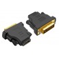 Adaptor HDMI - DVI, 4,5 x 4 x 1,5cm, negru Adaptor HDMI - DVI, 4,5 x 4 x 1,5cm, negru