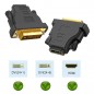 Adaptor HDMI - DVI, 4,5 x 4 x 1,5cm, negru