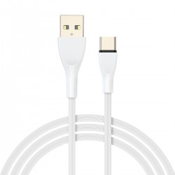 Cablu USB type-C fast charge , 2,1A, alb