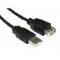 Cablu USB A-B, lungime: 2m, USB compatibil: 1.0/1.1/2.0, negru