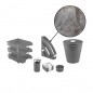 Set 8 accesorii pentru birou ARK, gri, RESIGILAT Set 8 accesorii pentru birou ARK, gri, RESIGILAT