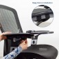 Suport ergonomic pentru mana cu mousepad gel, fixare scaun sau birou, 180 grade, negru, RESIGILAT