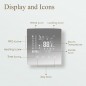 Termostat digital Wi-Fi si Bluetooth, programabil, ecran tactil, Android iOS, 7 functii, RESIGILAT