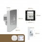 Termostat digital Wi-Fi si Bluetooth, programabil, ecran tactil, Android iOS, 7 functii, RESIGILAT
