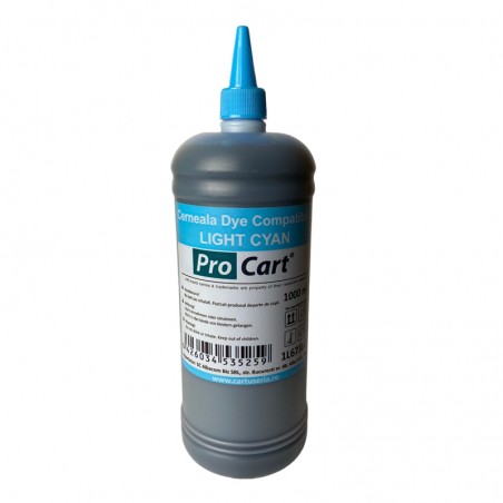 Cerneala Dye compatibila Epson L, flacon 1 Litru, Light Cyan