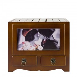 Album foto lemn, 10X15, 192 poze, personalizabil, forma dulapior vintage