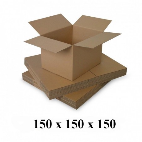 Cutie carton 150 x 150 x 150 mm, natur, 5 straturi CO5, 690 g/mp