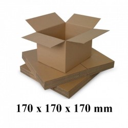 Cutie carton 170 x 170 x 170 mm, natur, 5 straturi CO5, 690 g/mp